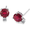 Ruby diamond - Earrings - 