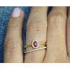 Ruby & Diamonds Unique Wedding Rings Set - My photos - 
