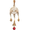 Ruby Pearl Pendant Necklace 1910s - Naszyjniki - 