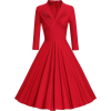 Ruched Detail Circle Dress - Dresses - $62.00 