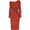 Ruffle Women's Pencil Dress - sukienki - 
