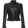 Ruffled Leather Jacket | Moda Operandi - Kurtka - 