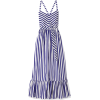 Ruffled striped cotton-poplin maxi dress - Vestiti - 