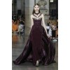 Runway deep dark purple gown - sukienki - 