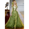 Runway green formal gowns - Платья - 