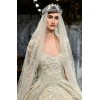 Runway wedding winter lace  gown/crown - Kleider - 