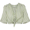 Rykiel Tie-front striped duchesse-satin - Camisa - longa - 390.00€ 