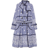 SACAI Bandana Opal Coat in Stripe - Jacket - coats - 