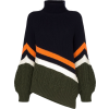 SACAI striped roll-neck sweater - 套头衫 - $1.51  ~ ¥10.11