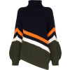 SACAI striped roll-neck sweater - Pullovers - $1.51 