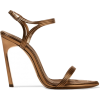 SAINT LAURENT  Talitha metallic leather - Sandals - 