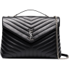 SAINT LAURENT Large black LouLou quilted - Hand bag - 