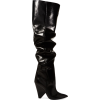 SAINT LAURENT Niki glossed-leather knee - Boots - 