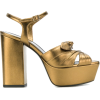 SAINT LAURENT Farrah 80 bow sandals - Sandale - $995.00  ~ 854.59€