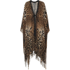 SAINT LAURENT Leopard-print silk kaftan - Jaquetas e casacos - 