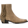 SAINT LAURENT Lukas fringed boots - Boots - 