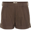 SAINT LAURENT Pleated cotton shorts - Shorts - 