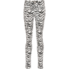 SAINT LAURENT Zebra-print mid-rise skinn - Джинсы - 