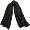SAINT-LAURENT black scarf - 丝巾/围脖 - 