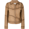 SAINT LAURENT cropped eyelet jacket - Jaquetas e casacos - 