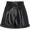 SAINT LAURENT high-waisted leather short - pantaloncini - 