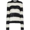 SAINT LAURENT striped mohair-blend sweat - Puloveri - 