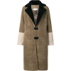 SAKS POTTS fur colour block coat - Jakne in plašči - 