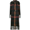 SALVATORE FERRAGAMO fringed tartan coat - Jakne i kaputi - $5.15  ~ 4.42€