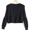 SAMMYdress Black Ribbed Women's Cardigan - Swetry na guziki - $10.69  ~ 9.18€