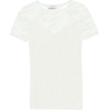 SANDRO Lace -paneled cotton-jersey T-shi - Рубашки - короткие - 