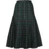 SANDY LIANG tartan panel pleated skirt - Saias - 