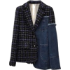 SARAH ASHLEY denim & plaid jacket - Jaquetas e casacos - 