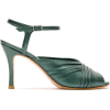 SARAH CHOFAKIAN pleated leather sandals - Klasyczne buty - 