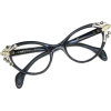 SCHIAPARELLI black embellished eyeglasse - 度付きメガネ - 