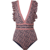 SEA Aurora ruffle-trimmed floral-print s - Swimsuit - 