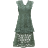 SEA  Laurel ruffle-trimmed crochet midi - sukienki - 