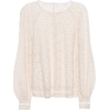 SEE BY CHLOÉ Embroidered lace cotton top - Koszule - długie - 