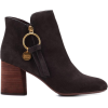 SEE BY CHLOÉ Louise suede ankle boots - Škornji - 