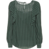 SEE BY CHLOÉ Striped cotton-blend ruffle - Camisa - longa - 