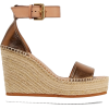SEE by CHLOÉ brown wedge espadrille - Zeppe - 