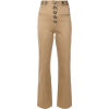 SELF-PORTRAIT button detail trousers - Spodnie Capri - 