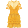 SELF-PORTRAIT Embroidered chiffon minidr - Dresses - 