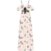 SELF-PORTRAIT Floral chiffon maxi dress - sukienki - 