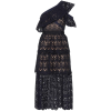 SELF-PORTRAIT One-shoulder crochet midi  - 连衣裙 - 