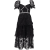 SELF PORTRAIT black lace embellished - ワンピース・ドレス - 