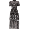SELF PORTRAIT black lace floral dress - Obleke - 