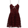 SELF-PORTRAIT dark red burgundy mini - sukienki - 