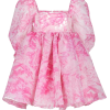 SELKIE pink floral mini dress - Obleke - 