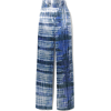 SEMSEMTie-dyed plissé-lamé wide-leg pant - Capri & Cropped - 