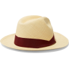 SENSI STUDIO Grosgrain-trimmed toquilla - Hat - 